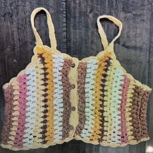 Multicolor Crochet Kids Camisole
